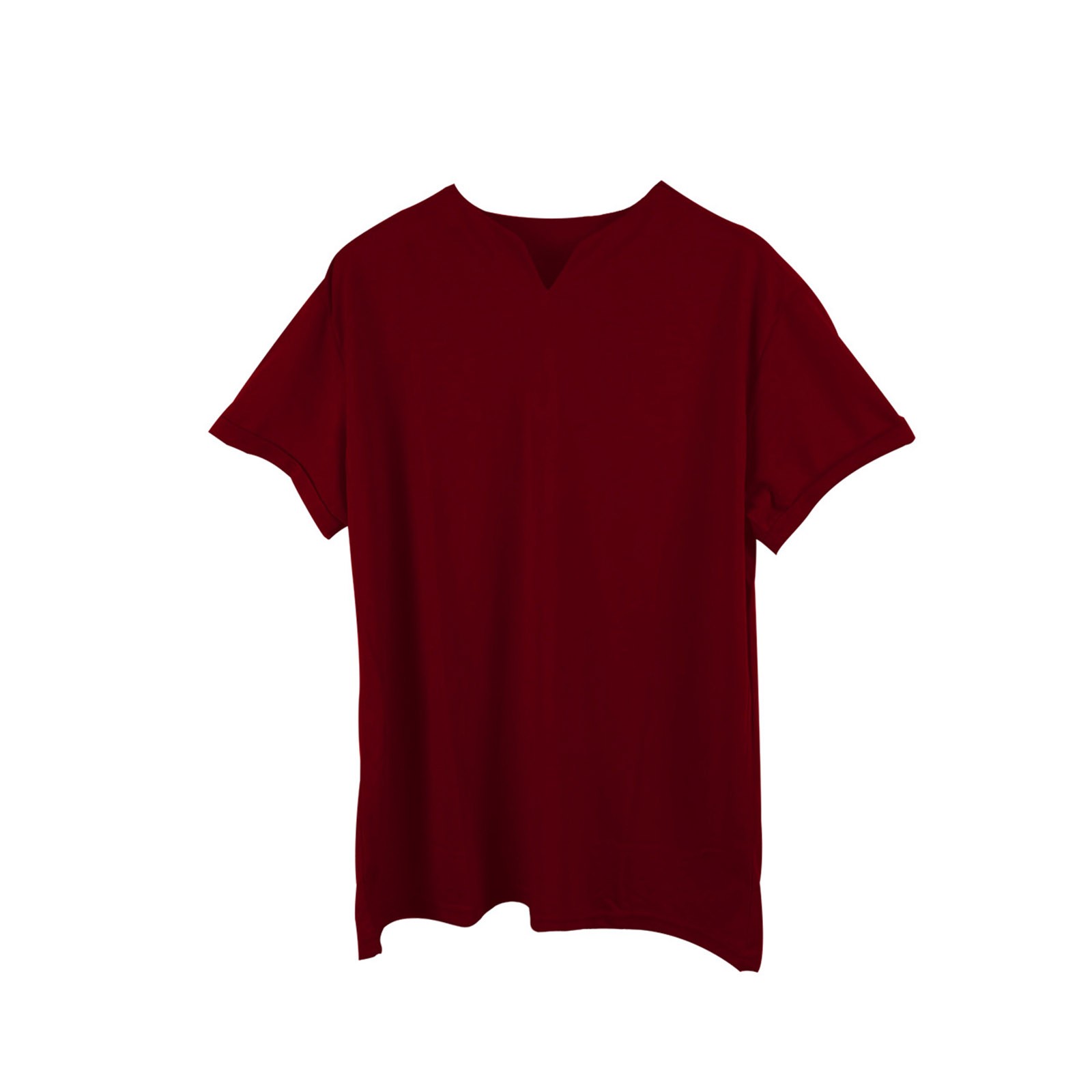 thumbnail image 4 of Camiseta informal de manga corta y cuello en V para hombre, camiseta ajustada., 4 of 4